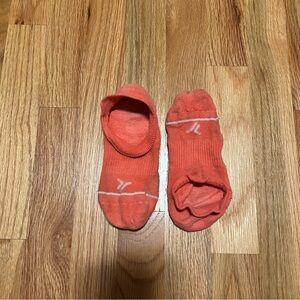 Used hot pink women’s athletic socks